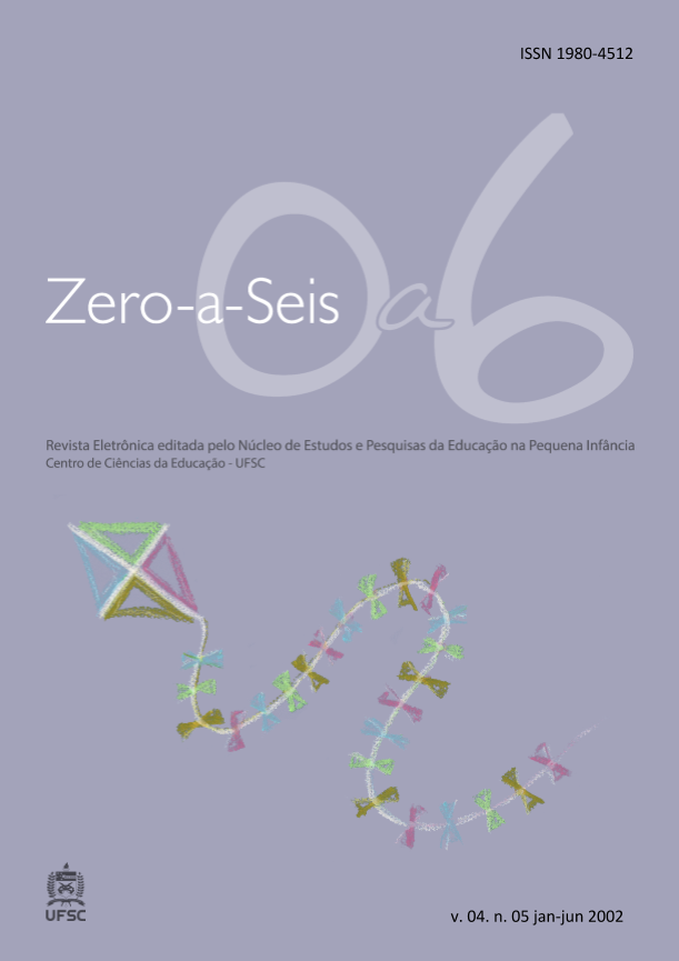 					Visualizar v. 4 n. 5 (2002): ZERO-A-SEIS (JAN./JUN.2002)
				
