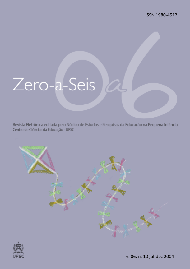 					Visualizar v. 6 n. 10 (2004): ZERO-A-SEIS (JUL./DEZ. 2004)
				