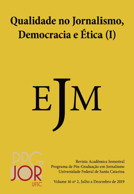 					Visualizar v. 16 n. 2 (2019): Qualidade no Jornalismo, Democracia e Ética (1)
				