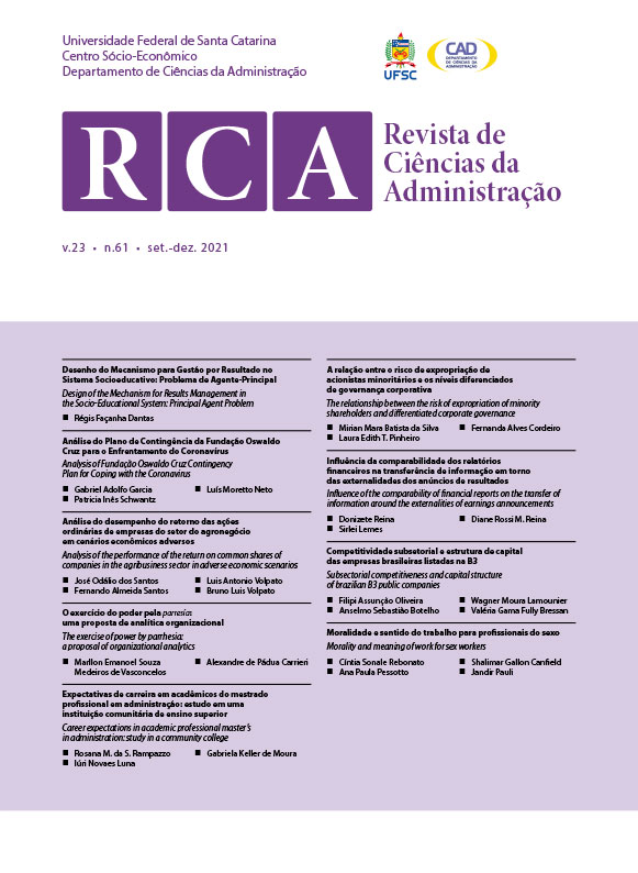 					Visualizar v. 23 n. 61 (2021): Revista de Ciências da Administração - RCA
				