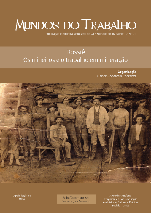 					Visualizar v. 7 n. 14 (2015): Os mineiros e o trabalho em mineração
				