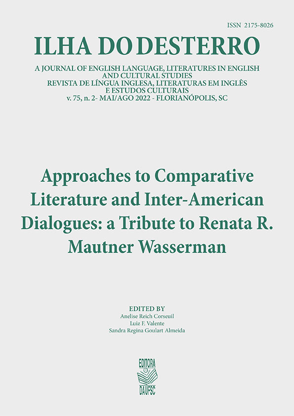					Visualizar v. 75 n. 2 (2022): Approaches to Comparative Literature and Inter-American dialogues: a tribute to Renata R. Mautner Wasserman
				