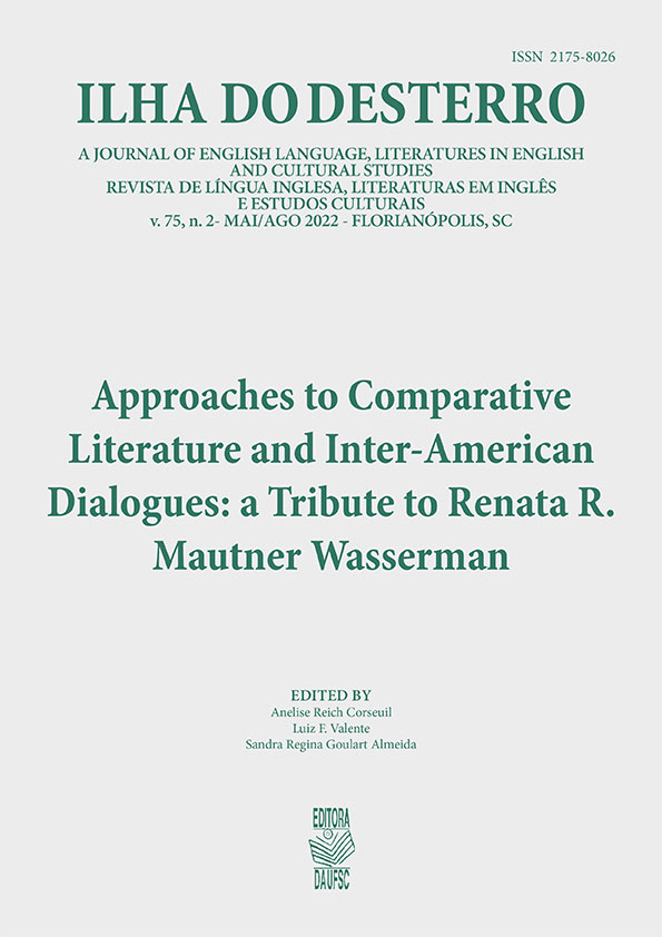 					View Vol. 75 No. 2 (2022): Approaches to Comparative Literature and Inter-American dialogues: a tribute to Renata R. Mautner Wasserman
				