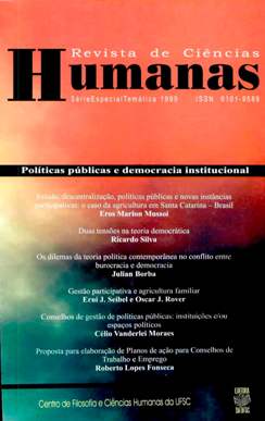 					Visualizar N. 2 - Políticas públicas e democracia institucional - 1999 (Edições Temáticas)
				
