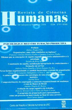 					Visualizar N. 5 - Psicologia e reestruturação produtiva - 2000 (Edições temáticas)
				