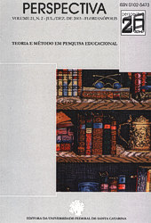 					Visualizar v. 21 n. 2 (2003): Teoria e método em pesquisa educacional
				
