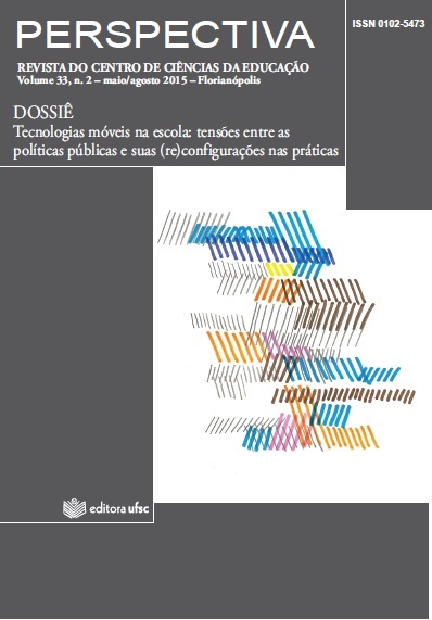 					Ansehen Bd. 33 Nr. 2 (2015): Tecnologias móveis na escola: tensões entre as políticas públicas e suas (re)configurações nas práticas
				