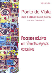 					Visualizar n. 8 (2006): Processos inclusivos em diferentes espaços educativos
				